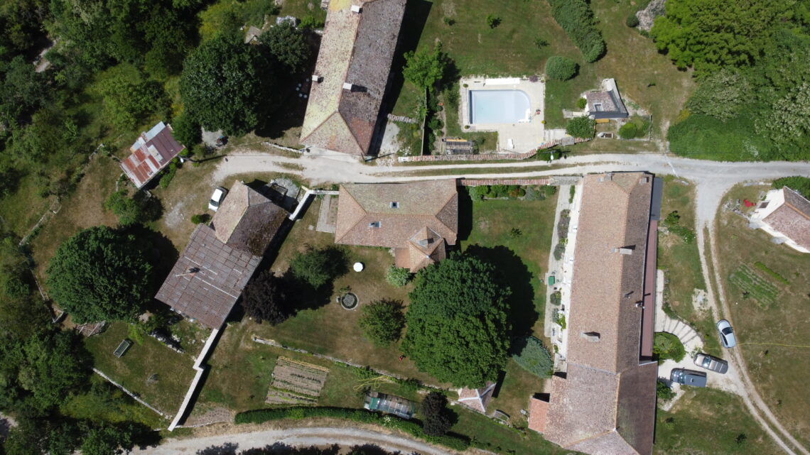 Le domaine vue du ciel